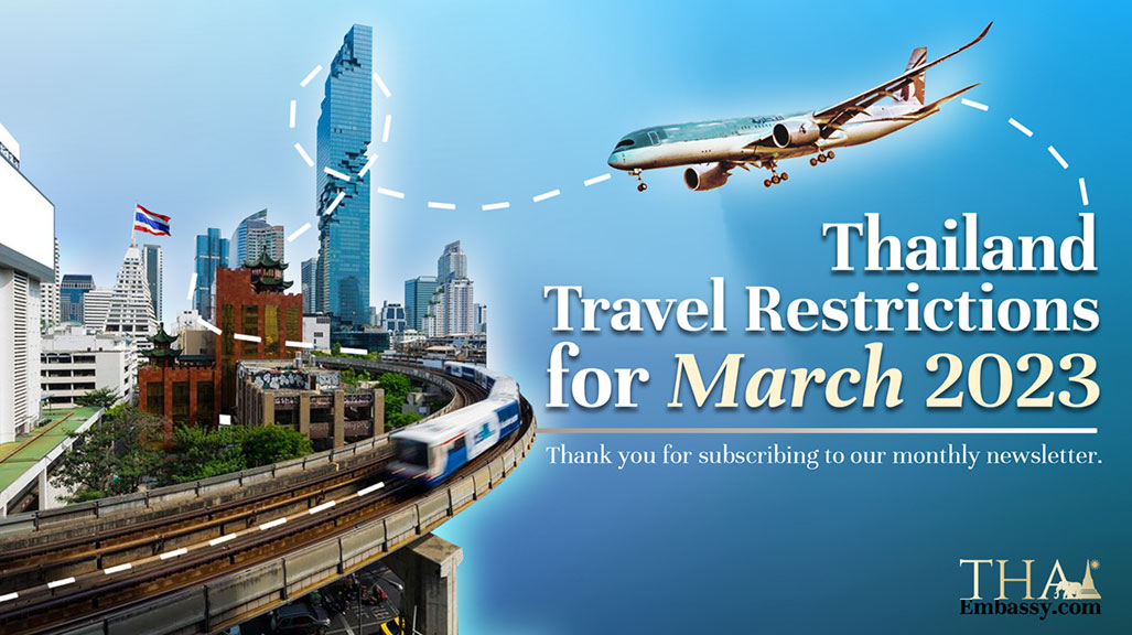 Thailand Travel Restrictions for March 2023